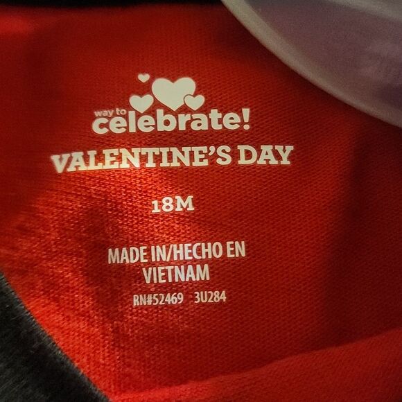 Valentine's Day Toddler Short sleeve Tee size 18m - Picture 6 of 6